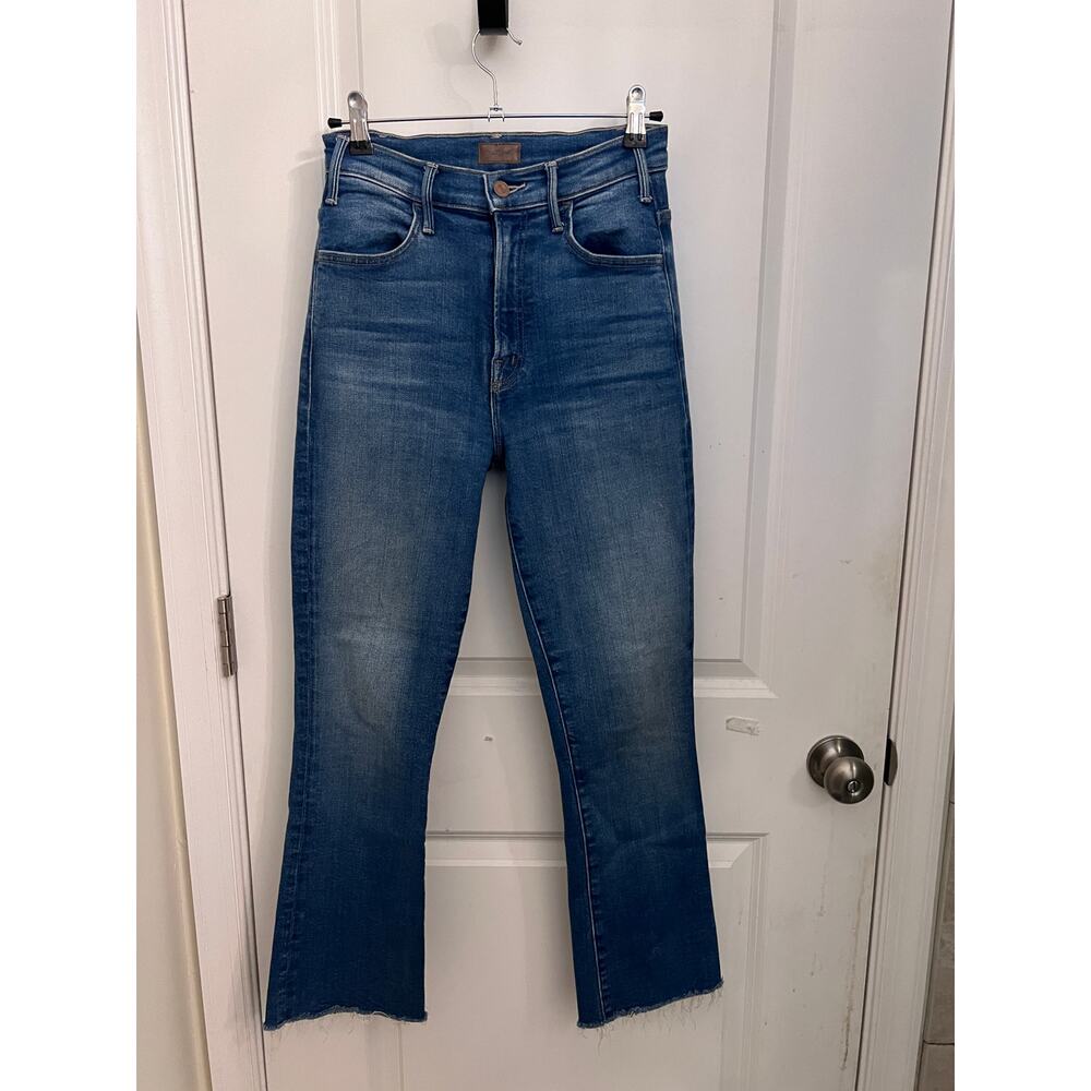 MOTHER The Hustler Ankle Fray Jeans 25 Meet Cute Flare High Rise quiet luxury - Picture 3 of 12